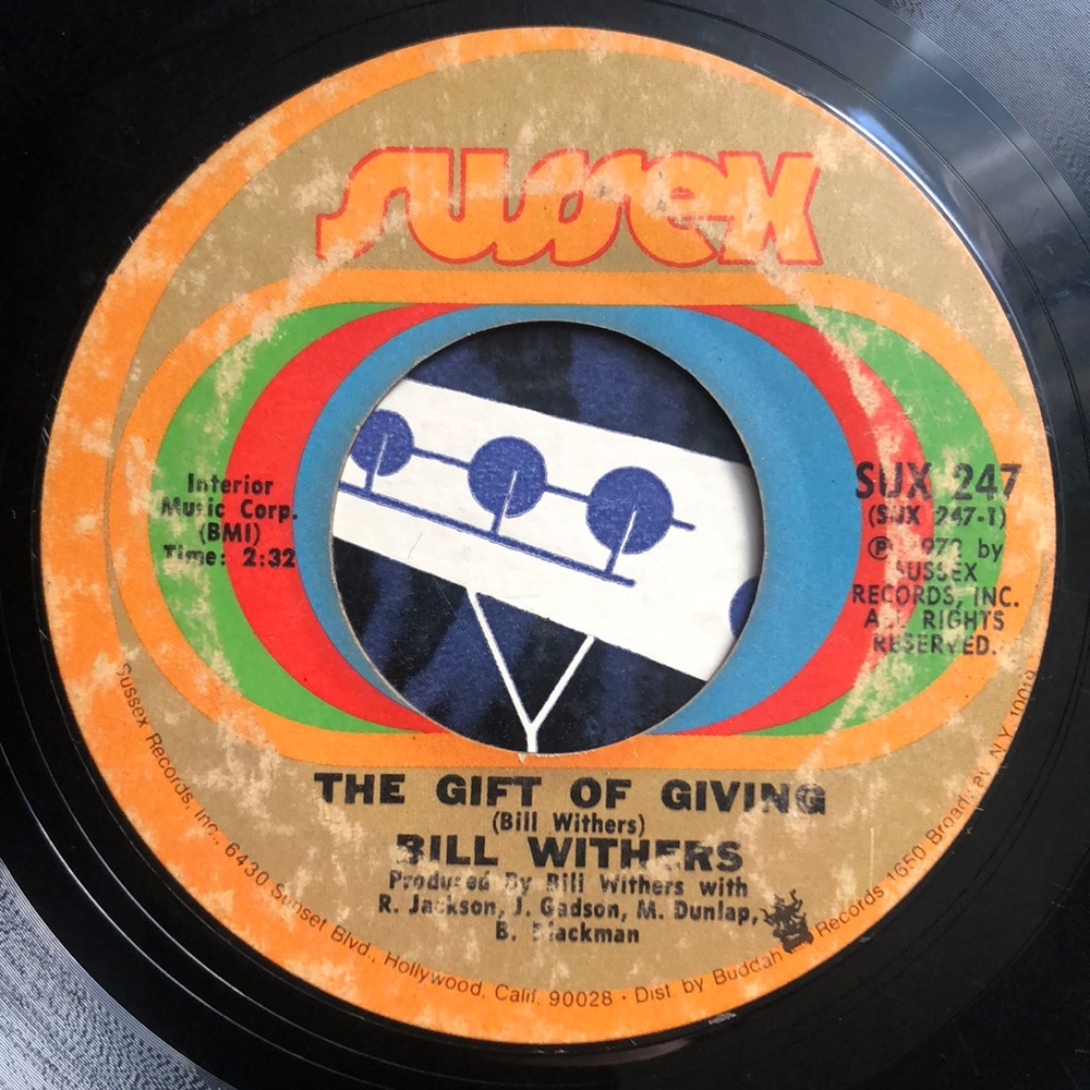 Bill Withers Let Us Love/The Gift Of Giving Vinyl 45 Record '72